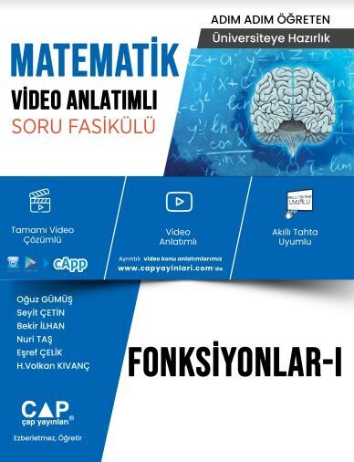 ÇAP YAYINLARI MATEMATİK FONKSİYONLAR FONKSİYONLAR 1 KONU ANLATIM SORU BANKASI