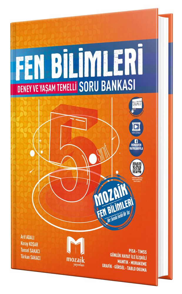 MOZAİK YAYINLARI 5.SINIF FEN BİLİMLERİ SORU BANKASI