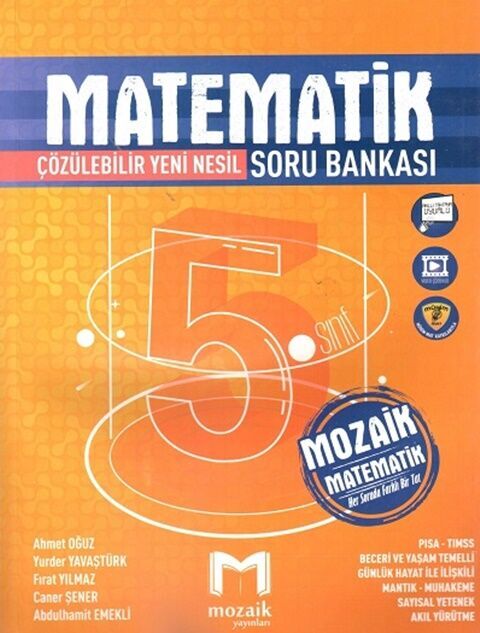 MOZAİK YAYINLARI 5.SINIF MATEMATİK SORU BANKASI