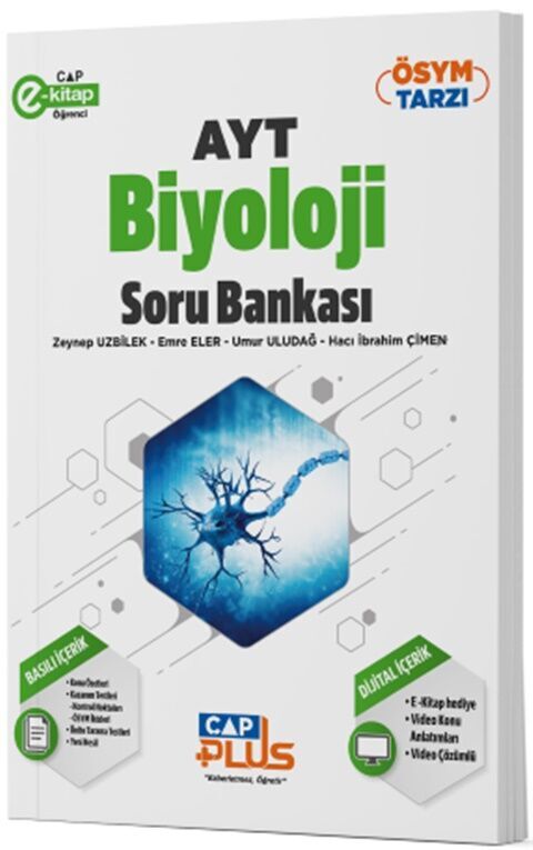 ÇAP YAYINLARI AYT BİYOLOJİ PLUS SERİSİ SORU BANKASI