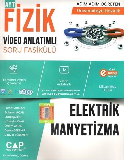 ÇAP YAYINLARI FİZİK ELEKTİRİK MANYETİZMA KONU ANLATIMLI SORU BANKASI