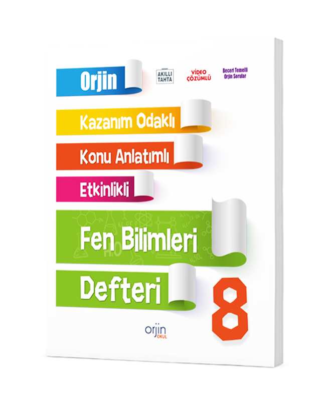 ORJİN 8. SINIF FEN BİLİMLERİ DEFTERİ