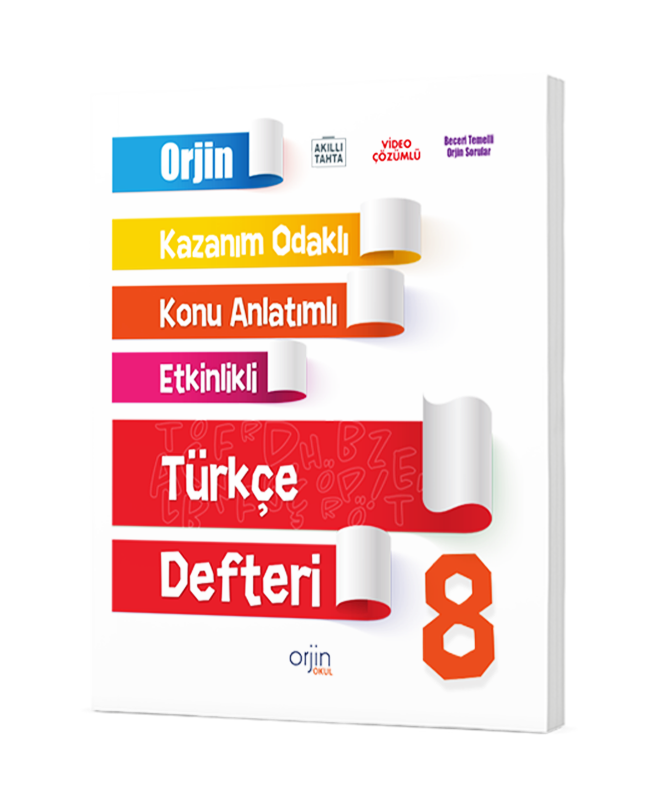 ORJİN 8. SINIF TÜRKÇE DEFTER