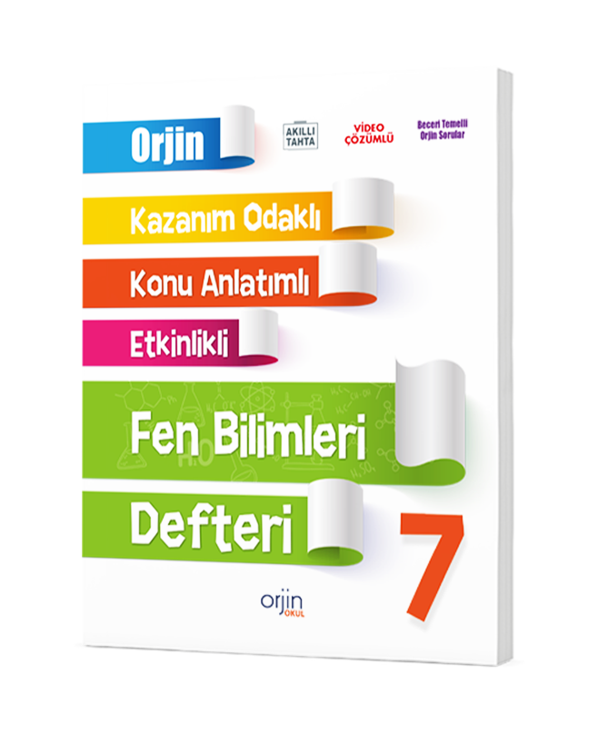 ORJİN 7. SINIF FEN BİLİMLERİ DEFTERİ