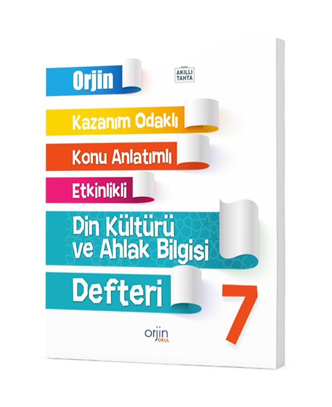 ORJİN DİN KÜLTÜRÜ 7. SINIF DEFTER