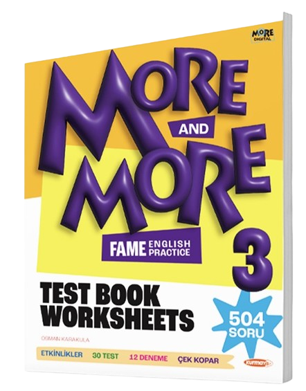 MORE AND MORE 3. SINIF TEST BOOK AND WORKSHEETS