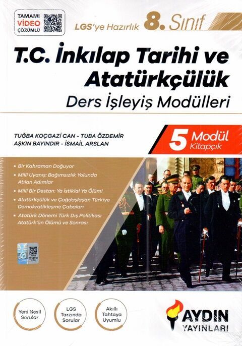 AYDIN 8. SINIF İNKILAP TARİHİ DERS İŞLEYİŞ MODÜL SET