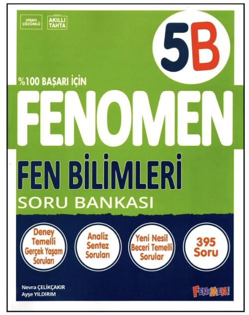 FENOMEN 5. SINIF FEN BİLİMLERİ B SORU BANKASI