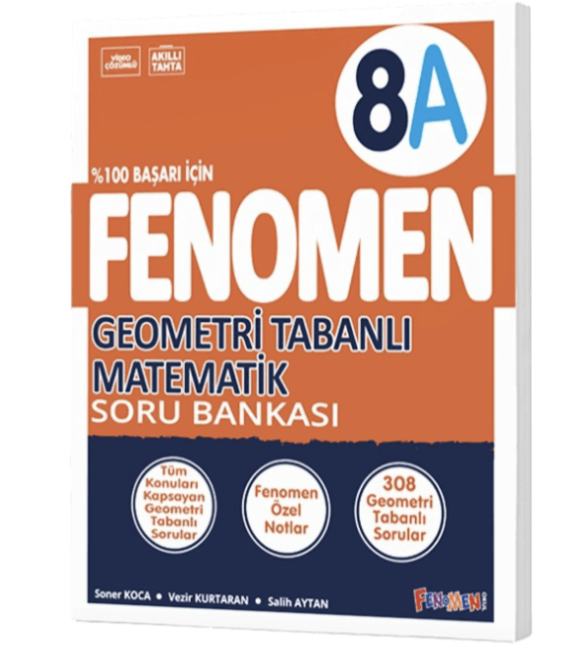 FENOMEN 8.SINIF GEOMETRİ TABANLI MATEMATİK A SORU BANKASI