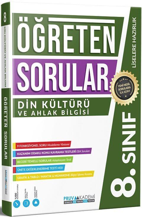 PRUVA AKADEMİ 8.SINIF DİN KÜLTÜRÜ VE AHLAK BİLGİSİ ÖĞRETEN SORULAR  SORU BANKASI