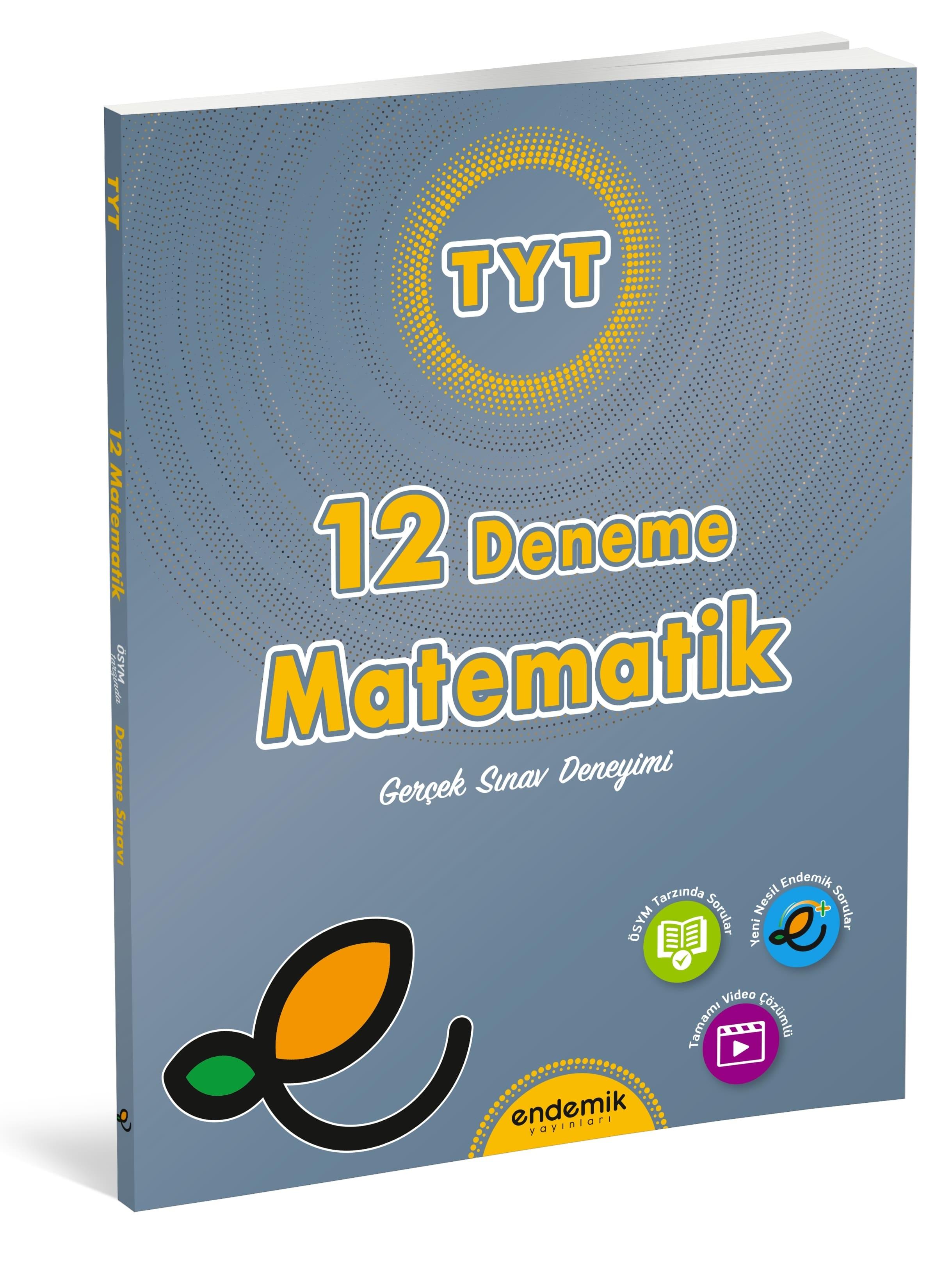 Endemik Yayınları TYT MATEMATİK 12'li DENEME SINAVI
