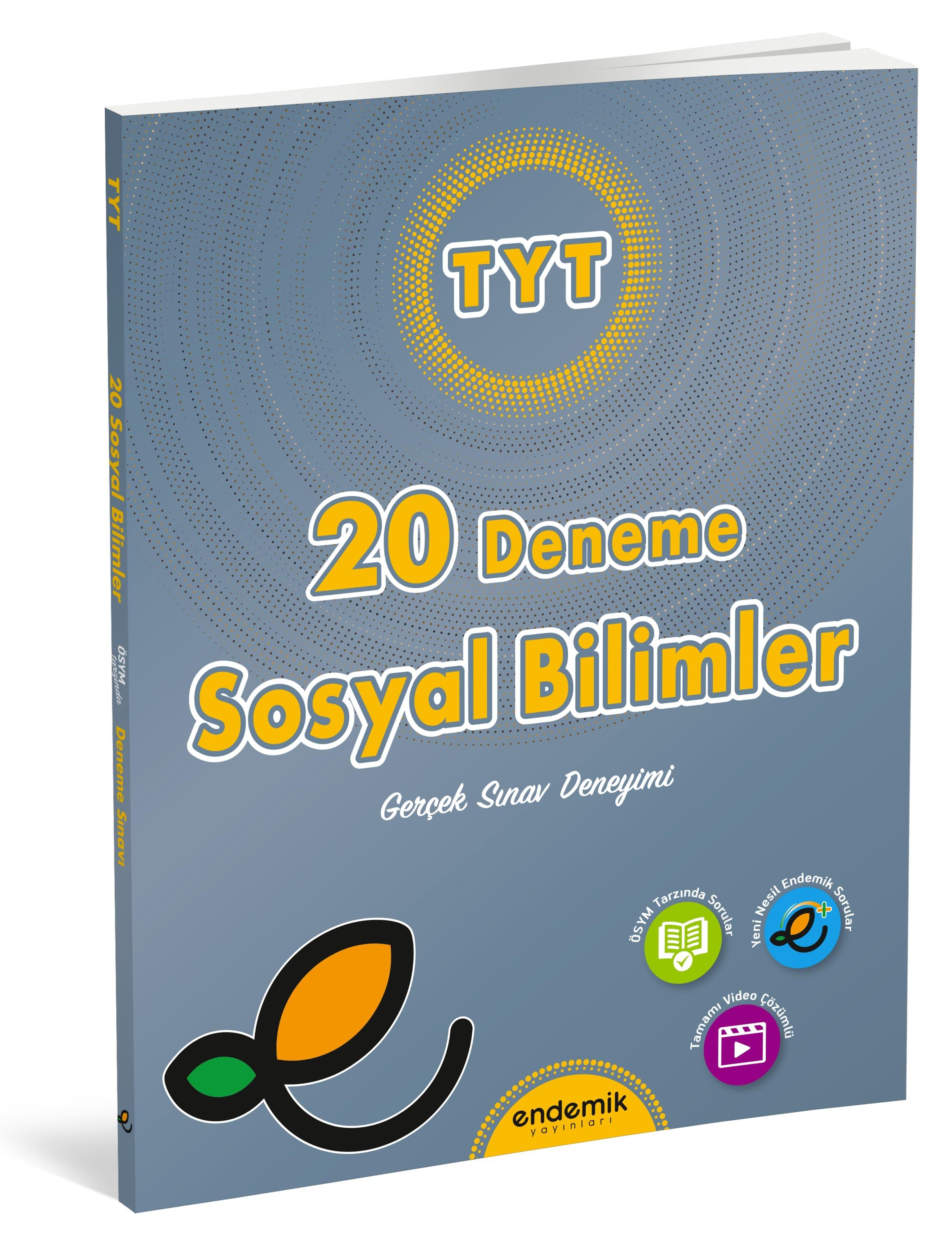 Endemik Yayınları TYT SOSYAL BİLİMLER 20'li DENEME SINAVI